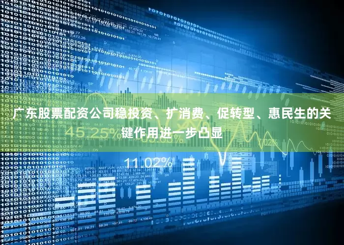 广东股票配资公司稳投资、扩消费、促转型、惠民生的关键作用进一步凸显